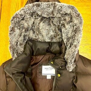 Nautica Brown Puffer Coat